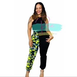 Posh in Camo Jogger Set: Md-Lg